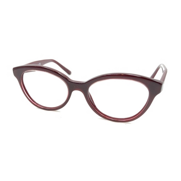 Prada VPR11R UAN-1O1 Dark Red Burgundy Cat Eye Eyeglasses Frames 50-17 140 Italy - Picture 8 of 12